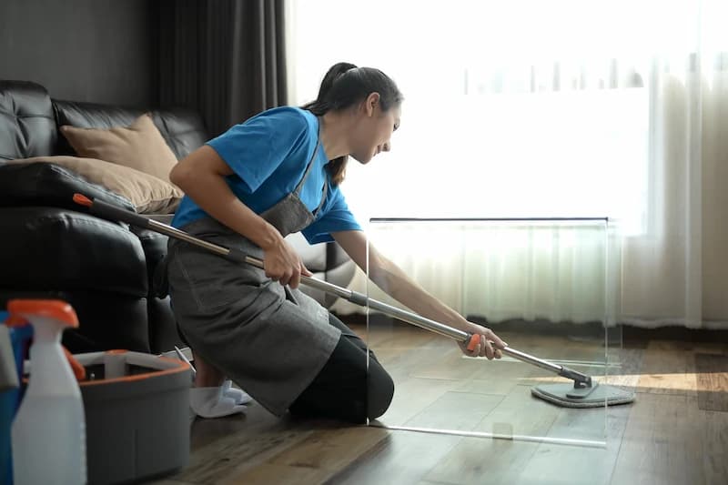 Mario and his cleaning team - professional cleaning services in Kenosha and Racine